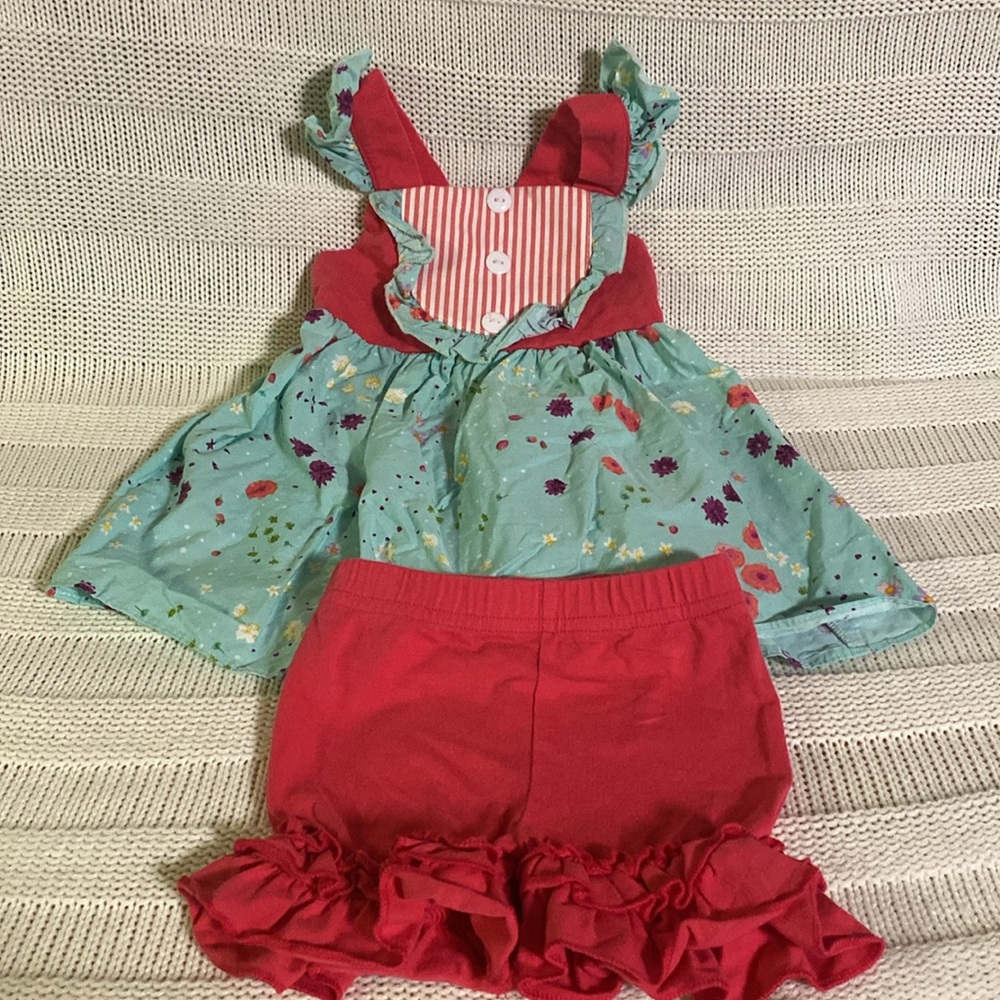Ricrac & Ruffles 3 T Tunic Set